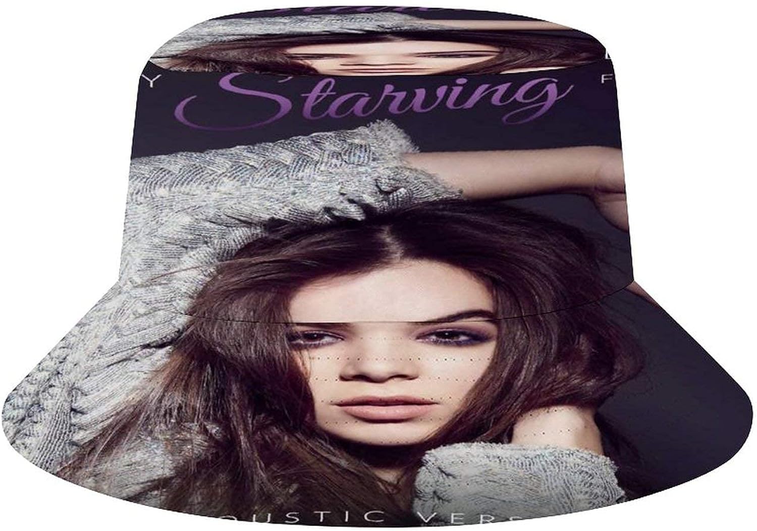 Lawenp Hailee Steinfeld Unisex Moda 3D Impresión Reversible Bucket Hat