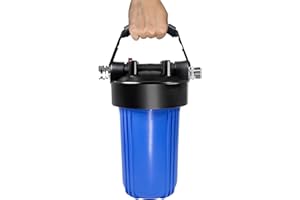 Hansing RV Water Filter System, Anti-Clog Inline Water Filter for 25K Gallons with One-Piece 5-Stage Filtration, Removes Sediments, Chlorine, VOCs, Heavy Metals, Bad Taste, Odor, and More