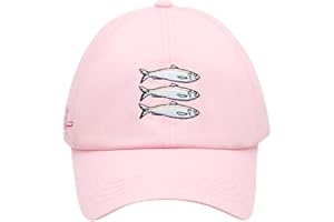 Betsey Johnson Sardine Baseball Hat, Pink
