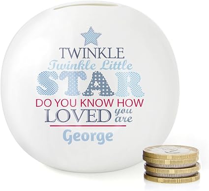 personalised boys money box