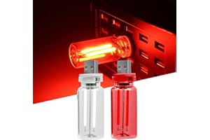 HKYLRAT Car USB Night Light 2 Pcs Mini Plug in USB Cars Interior Light, Mini LED Bulb Night Lights for Car, Camping, Party, H