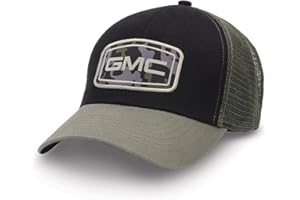 SR1 Performance GMC Camo Patch Cap - Black Twill Hat w/Olive Visor