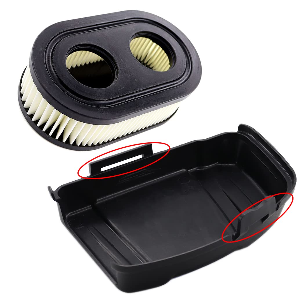 MCHNIC Air Filter Cover with Air Filter for Briggs & Stratton 650EXI 675EXI 675IS Lawnmower Replaces 594575, 798452