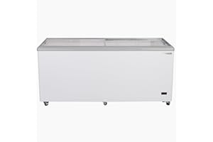 Maxx Cold X-Series Sliding Glass Top Mobile Ice Cream Display Freezer, 71"W, 16 cu. ft. Storage Capacity, in White (MXF71F)