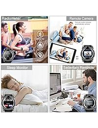 Reloj inteligente, reloj inteligente Bluetooth con cámara táctil, relojes inteligentes impermeables con ranura para tarjeta SIM, relojes inteligentes compatibles con teléfonos Android, hombres y mujeres.