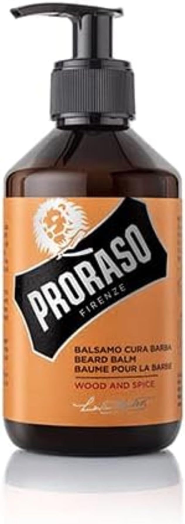 Proraso Beard Balm Wood & Spice 300ml Men's Beard Softener Itch Relief Made