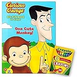 Curious George Jumbo Coloring Book with Crayola Crayons