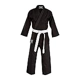 JP Sports Black Karate Uniform for Kids & Adults