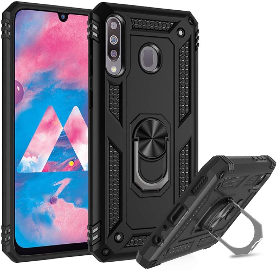 IRONB for Xiaomi Mi Note 10 Case,PC+TPU Case with Ring HolderKickstand Heavy Duty Dual Layer Slim Shockproof Hard Magnetic Car Mount Cover for Xiaomi Mi Note 10