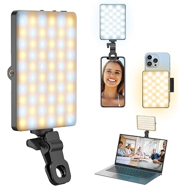 Lampe Annulaire LED Rechargeable Pour Téléphone - Support Télescopique, 8000mAh, Réglage Lumière Chaude/froide, Pour Selfies, Vidéos, Streaming - 3