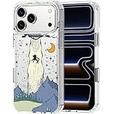 MOSNOVO for iPhone 17 Pro Max Case | Military Grade 6.6ft Drop Tested | Camera Control | Clear with UFO Design