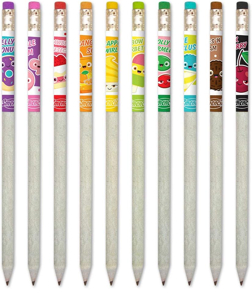 Graphite Smencils - HB #2 Scented Pencils, 10 Count, Gifts for Kids, School Supplies by Scentco: Toys & Games