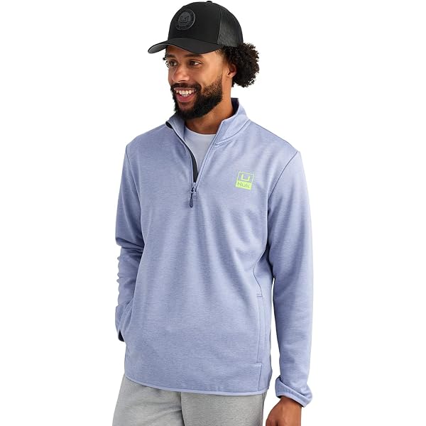 HUK Men's Leeward Lightweight Fleece 1/4 Zip, Warm and Comfortable