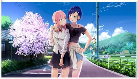 Amazon Fisosoo アニメステッカーかわいい女の子部屋ステッカー寮の装飾背景壁の装飾絵画 60x90cm ウォールステッカー オンライン通販