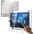 Haocrown 32 Inch Smart Touch Screen Mirror TV for Bathroom 1080P Waterproof TV ATSC Tunner Android 11.0 for Hotel Shower Spa,Built-in Speakers,Wi-fi and Bluetooth,500 cd/㎡ High-Brightness,Model 2024