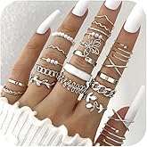Hanfluenve 22Psc Gold Knuckle Rings Set for Women Retro Adjustable Stackable Rings Boho Stackable Vintage Non Tarnish Gold Rings Simple Twist Hollow Cute Rings Pack Jewelry for Women Gift