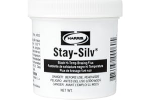 HARRIS SSBF1/2 Stay Silv Brazing Flux, 1/2 lb. Jar, Black, White