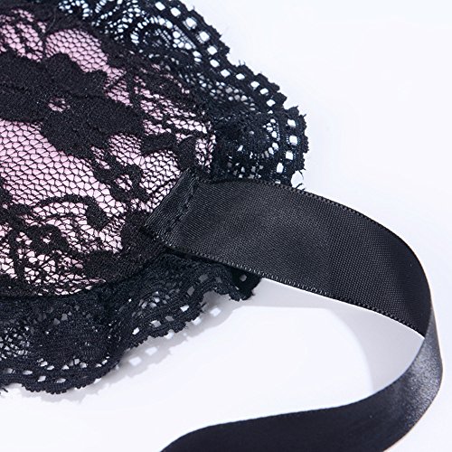 M_Eshop Lace Blindfold and Handcuffs Set (Pink)