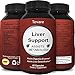 All Natural Detox Cleanse Liver Support Vitamins for Men and Women with Milk Thistle, Dandelion and Artichoke Health Capsules Relieve Hangover a Supplements Boost Immune System Metabolism