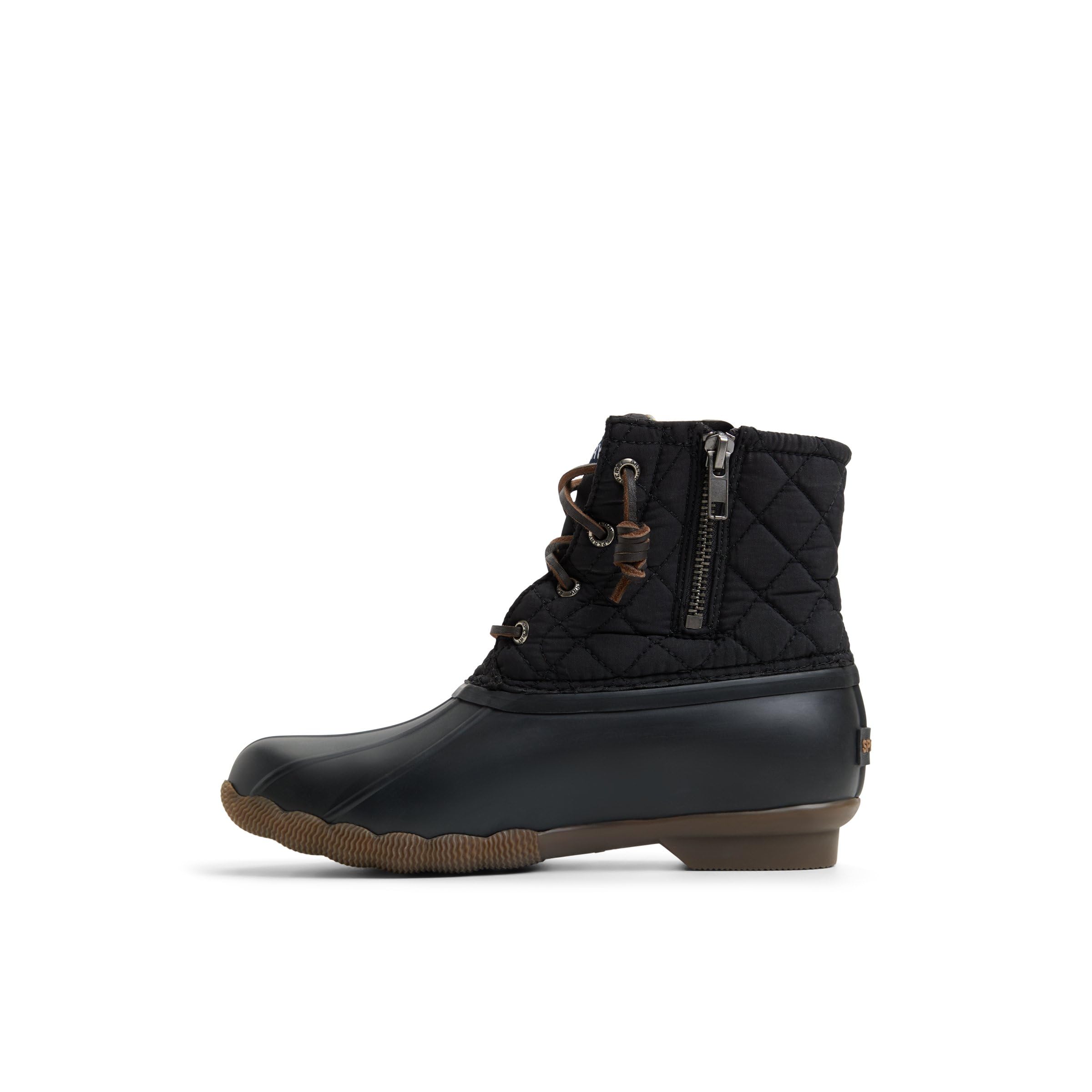 Sperry Women’s Saltwater Boots, Black, 7.5 W