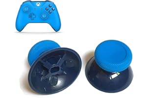 UCKY DO 2PCS 3D Analog Joystick Cap Thumb Stick Cap Thumbstick Replacement for Xbox One Controller (Blue)