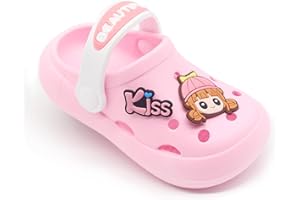 icosylify Toddler Shoes Little Kid Clogs Slide Sandals for 0-8yrs Kids Unisex Girls Shoes and Boys Shoes Garden Shoes Cartoon Slides Slip-Resistance Sandals Beach Slippers