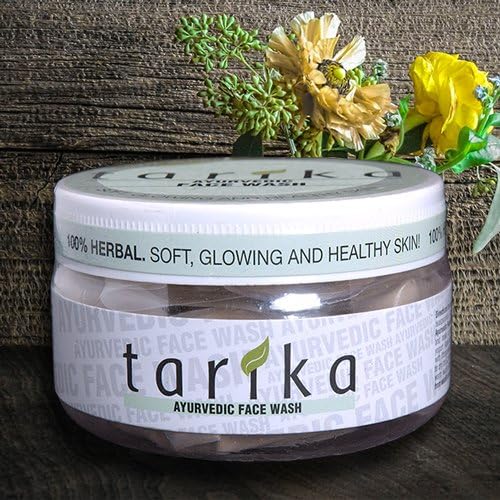 Tarika Herbal Face Wash for Acne and Oily Skin/Exfoliating Face Wash for Pimples, Blackhead & Sebum Control/Ayurvedic Vitamin C Deep Cleansing Face Wash, 50 gm