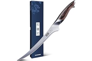 HOSHANHO Fillet Knife 9 Inch, Super Sharp Boning Knife in High Carbon Stainless Steel, Professional Japanese Fish Knives for 