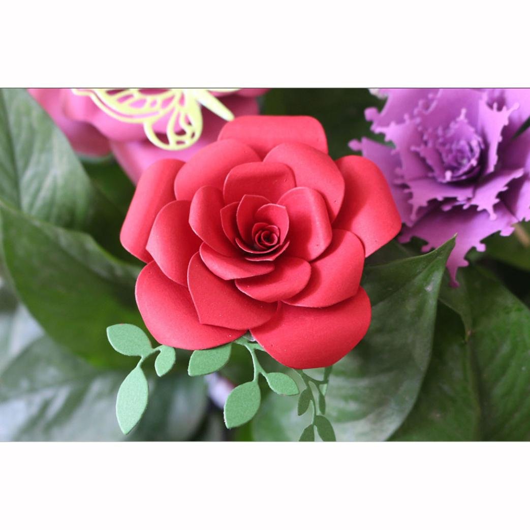 Download B callm Metal Cutting Dies Stencil Card Making Dies Lace Flower Mould Template for DIY ...