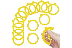 12 Pieces Silicone Replacement Gasket for Jars, Airtight Rubber Seals Rings, Leakproof Silicone Gasket Sealing Rings for Maso