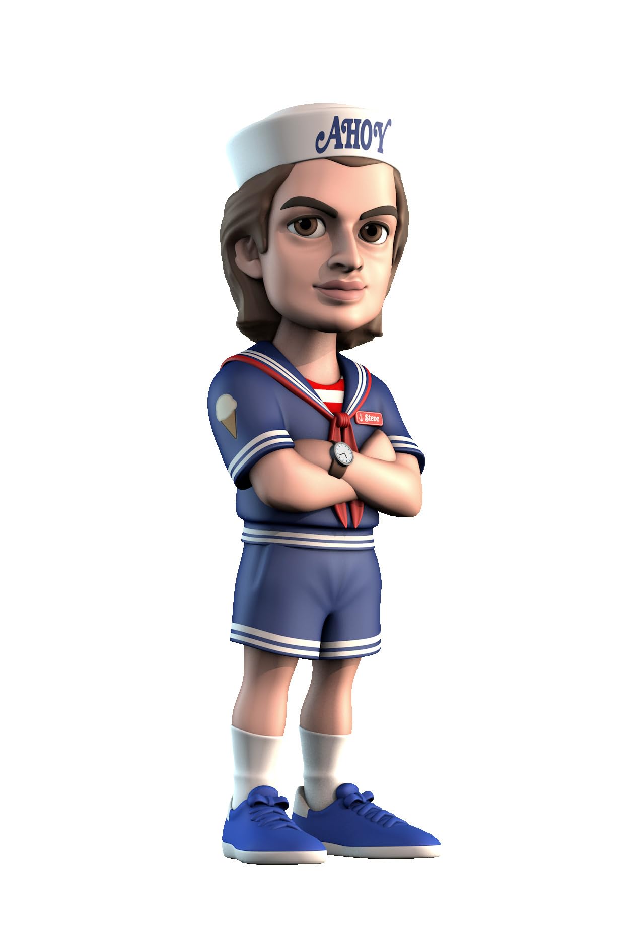 Bandai Minix Stranger Things Ice Cream Steve Model, Collectable Steve Stranger Things Figure, Bandai Minix Stranger Things Merchandise, Stranger Things Figures Make Great Stranger Things Gifts