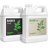 VIVOSUN Liquid Nutrients Base A & B Bundle, Grow Big Hydroponic Fertilizer, Supports Vegetative and Flowering Stages for Outdoor, Indoor Plants, Best Plant Food, Set of Quarts