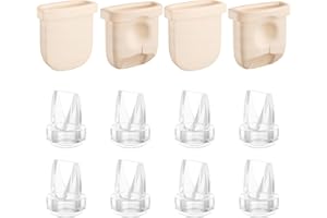 TOVVILD 12PCS Duckbill Valves Silicone Diaphragms Compatible with eufy E10/E20/S1/S1 Pro Replacement Parts, Wearable Breast Pump Accessories