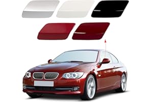 CZShiYue Front Bumper Headlight Washer Nozzle Cover Cap Fit for BMW E92 E93 328i 335I 335IS Coupe Convertible 2011 2012 2013 61677253393 61677253394 (Black, Left Driver Side)