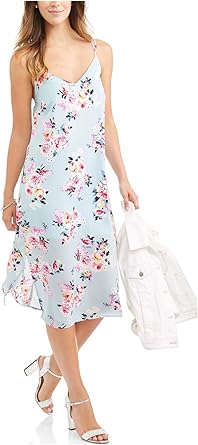 white midi slip dress