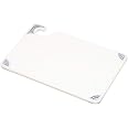 San Jamar Saf-T-Grip Plastic Cutting Board with Safety Hook, 6" x 9" x 0.375", White