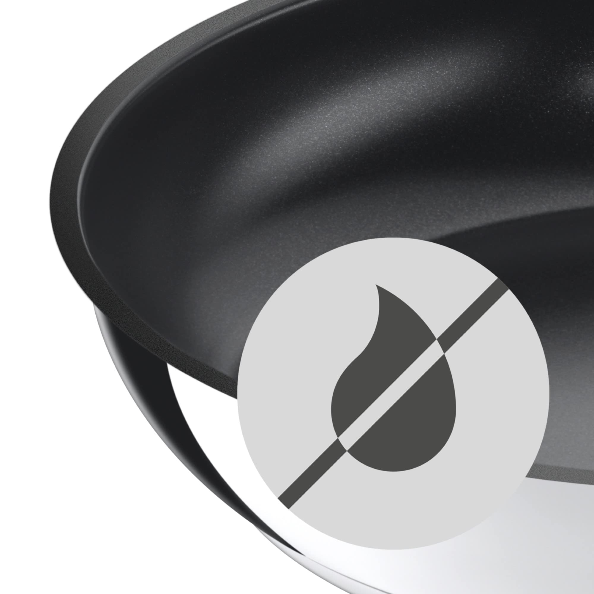 WMF Durado Wokpfanne Induktion 28 cm, Antifhaftbeschichtung, für alle gängigen Herdarten geeignet, backofenfest bis 260°C, Wok Edelstahl 7