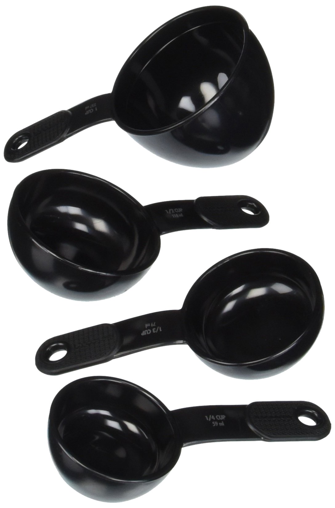 KitchenAid Plastic Measuring Cups, Set of 4, Black Pricepulse