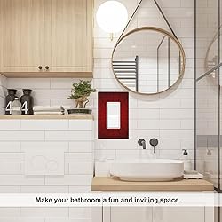 Pznen Red Spider Web Plug Cover Wall Plate Cartoon