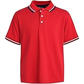 Ben Sherman Boys Polo Shirt - Classic Fit Comfort Stretch Short Sleeve Pique Golf Polo Shirts for Boys (Sizes: 8-18)