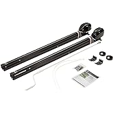 Solera 69 in. Hybrid Universal RV Awning Arms Hardware Kit, Easy to Install, Two-Position Pitch, Auto Rain Dump, Crank Wand, Installation Hardware Included, Simple One-Step Setup, Black - 434727