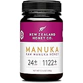 New Zealand Honey Co. Raw Manuka Honey UMF 24+ / MGO 1122+, UMF Certified / 17.6oz