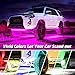 Govee Car Underglow LED Lights, Exterior Car Lights with 8 Colors Sync to Music, 4 PCS Neon Accent Car Light Strips with Remote Control 5050 RGB Under LED lights for Car with Cable Tie & Screw, DC 12V