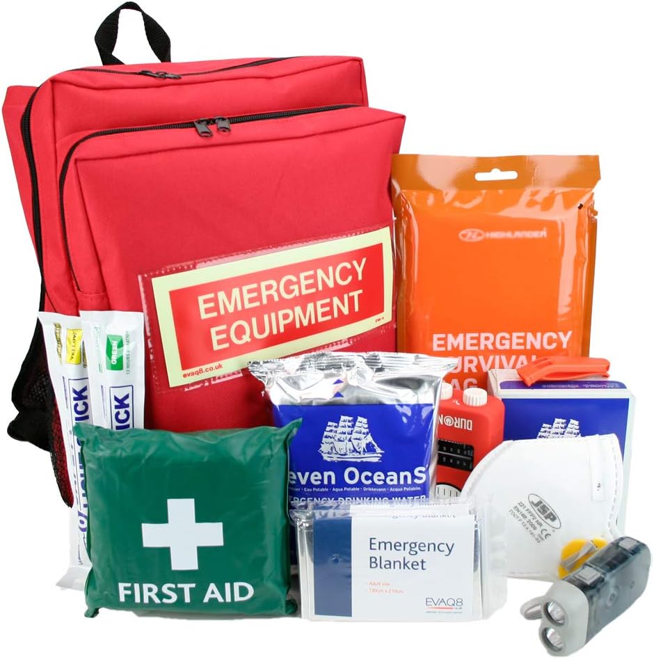 EVAQ8 Emergency Go Bag 72 Hour Survival 