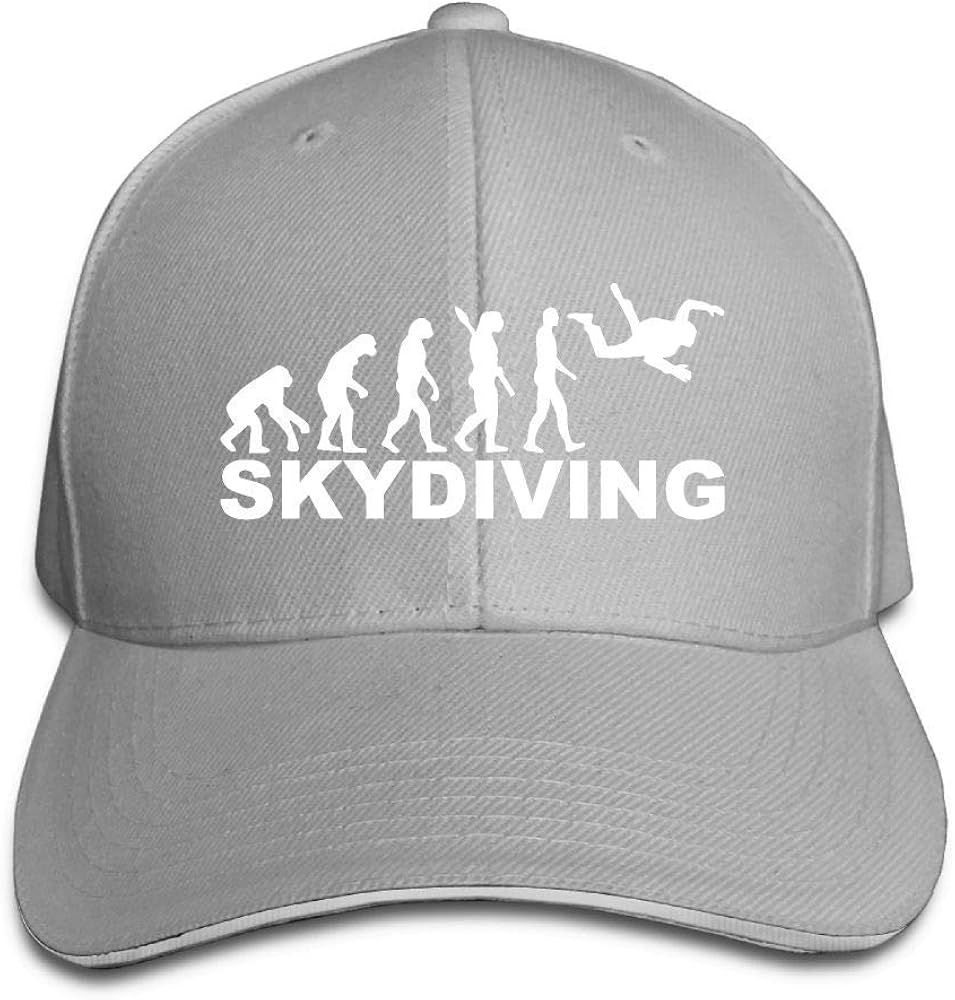 GJdd_diy Unisex Evolution Skydiving Adult Adjustable Snapback Hats