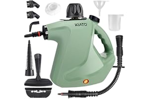 Kiato Handheld Steam Cleaner, 10 in 1 Handheld Steamer for Cleaning, Upholstery Steam Cleaner for Surface Cleaning Home, Sofa, Car, Office