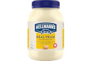 Hellmann's Real Mayonnaise ideal with fries burgers and salads made with Canadian free-run eggs and canola oil, 890 ml (Pack 