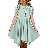 blibean Tween Girls Summer High Low Boho Dresses Size 4-15 Years