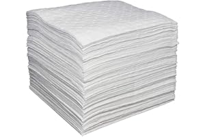 Aain® LT011 Spill Absorbent Pads/Mats, 20" Length x 15" Width, White