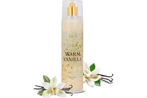 FREIDA AND JOE Warm Vanilla Unisex, Womens Perfume Fragrance Body Mist & Sprays, Women's Fruity Luxury Scented Gifts & Presents, 8 oz Fine Mist Spray Bottle (Warm Vanilla)